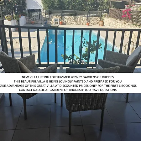 2 Bedroom Villa With Pool Close To Lindos Villa